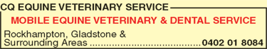 CQ Equine Veterinary Service - VETS Brisbane 2