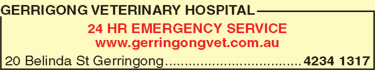 Gerringong Veterinary Hospital - VETS Brisbane 1