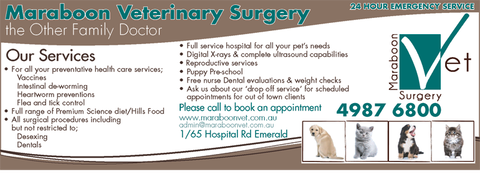 Maraboon Veterinary Surgery - VETS Brisbane 3