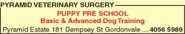 Pyramid Veterinary Surgery - VETS Brisbane 3
