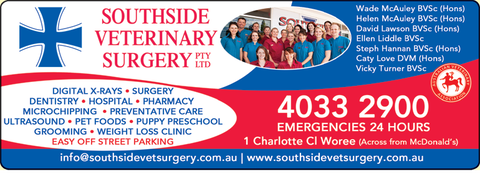 Southside Veterinary Surgery Pty Ltd - VETS Brisbane 1